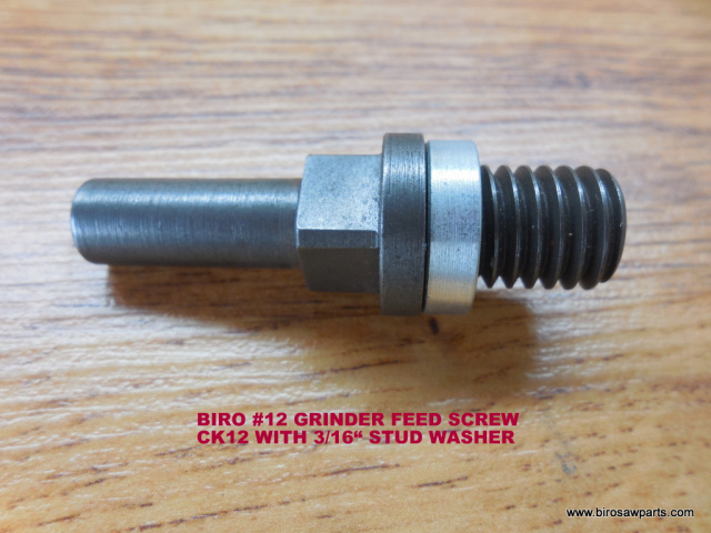 1/8" or 3/16" #12 Feed Screw Stud Washer for Biro 812 Grinder